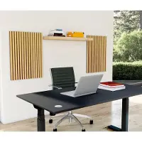 Kerkmann Akustikpaneele Wand Oxford 19000153, eiche, anthrazit 60,0 x 80,0 cm, 2 St.