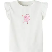 Name it T-Shirt 'NMFFlittaz' jaune clair / rose / blanc