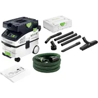 Festool CTM MIDI I CLEANTEC aspirateur mobile 1200 watts 15 l classe de poussière M + RS-ST D 27/36-Plus kit de nettoyage standard