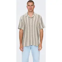 Only & Sons Chemise 'ONSTREV' marron / noisette / jaune clair
