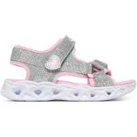 SKECHERS Sandales av. Lumière - Filles Heart - Argent/Rose - - 32 - Sandales
