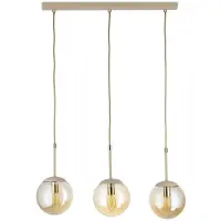 HowHomely | Lampe à suspendre - Suspension - 55 x 15 x 90 cm - Beige - Plafonnier - Réglage en hauteur