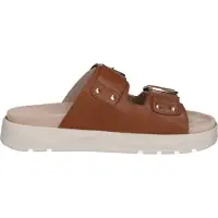 Caprice Mule beige / cognac / noisette