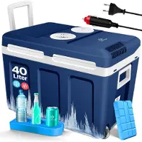 Kesser Glacière de 40 litres sur roulettes, 12V/230V, àThermoélectrique, classe énergétique A++, avec mode ECO