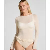 Hunkemoller T-shirt ' Boatneck Cashmere' blanc cassé