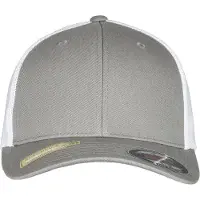 Flexfit Casquette gris chiné / blanc