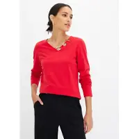 Bonprix T-shirt manches longues détails œillets