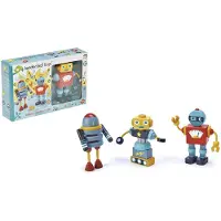 Tender Leaf Toys Kit robot en bois Tender Leaf - Jouet de construction créatif