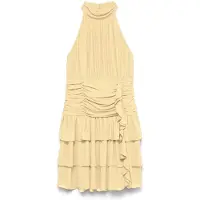 Vero Moda Robe de cocktail 'VMSerena' jaune clair