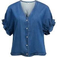 Object Chemisier 'OBJFRAME' bleu denim