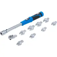 Bgs Jeu de clés dynamométriques | pour embouts 9 x 12 mm | 10 - 50 Nm | 10 pièces