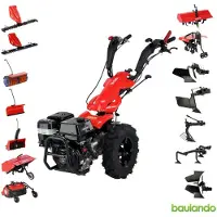 YATO Tracteur à un essieu équipé d'un moteur LONCIN de 9 kW / 12,24 ch