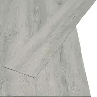 vidaXL Planches de Sol Autocollantes 32 pcs Gris clair 4,46 m² PVC