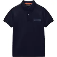 Napapijri New Box Logo Short Sleeve Polo Bleu 4 Years Enfants
