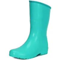 Ladeheid Bottes de pluie légères en caoutchouc Eva pour femmes de la marque (turquoise, taille 36 EU)