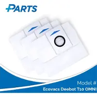Plus.Parts Sacs à poussière Ecovacs Deebot T10 OMNI (lot de 3, )