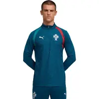 Puma T-Shirt fonctionnel 'Portugal' bleu marine / vert / rouge / blanc