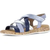 Gabor Sandales bleu marine / bleu-gris / argent
