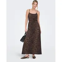 ONLY Robe d’été 'ONLALTA' marron / noir