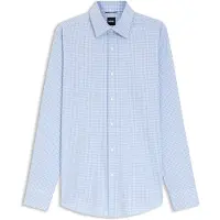 BOSS Chemise Slim en tissu stretch performant à carreaux