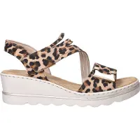 Rieker Sandales à lanières '67410' beige / marron