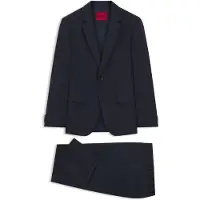 HUGO Costume deux pièces Slim en laine mélangée