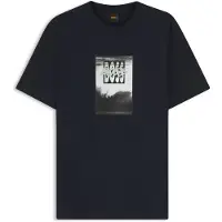 BOSS Dj Short Sleeve T-shirt Bleu S Homme