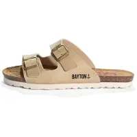 Bayton Mule 'ASTRAKAN' beige / noir
