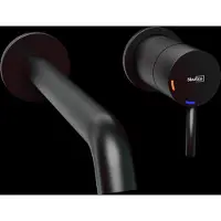 Blaufoss Round 2.0 EcoStart robinet de lavabo encastré noir mat incl élément intégré