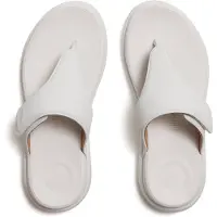 Original Brands FITFLOP FitFlop F-Mode Go Sandales à bride entre les orteils, semelle plate ajustable, couleur BLANC, taille 40
