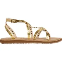 Pepe Jeans pour femme. PLS700017 Sandales à clous Rio en or (36), Doré, Plat, Boucle, Casuel