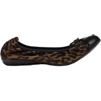 Wonders pour femme. A-6134_5578_11357 Ballerines en Cuir Kalmar marron (39), Plat, Aucun, Casuel, Imprimé animal