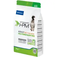 Virbac Nourriture Pour Chats Hpm Adult Salmon Neutered &amp; Entire 7kg