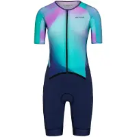 Orca Athlex Aero Race V2 Short Sleeve Trisuit Bleu L Femme