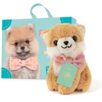 Studio Pets : peluche chien Poméranien avec valise et autocollants
