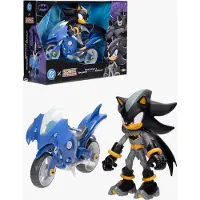 Sonic Figurine Sonic the Hedgehog Shadow avec Batcycle, 12 cm