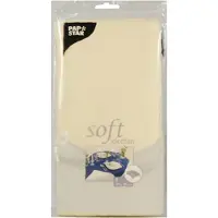 Papstar Tischdecke "soft selection", creme aus PP-Vlies, 100% Polypropylen, Masse: (B)1,20 x (L)1,80 m