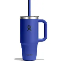 Hydroflask Travel Tumbler Clear-24 Oz Thermal Mug Bleu 24 oz