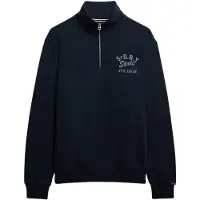 Superdry Homme Sweat à col Zippé Athletic Essentials Navy Taille: L