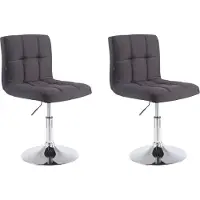 CLP lot de 2 Lounger Palma V2 tissu