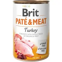 Brit Pate&amp;Meat turkey - pâtée de dinde pour chiens - 6x400 g