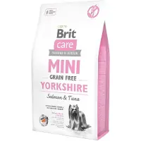 Brit Care Grain Free Mini Yorkshire - Saumon &amp; thon, sans céréales, pour Yorkshire - 2 x 7 kg
