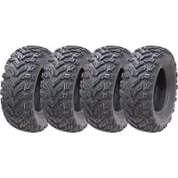 Parnells 25x8.00-12 Quad ATV Tyres 6ply Wanda P3103 E-Marked Road Legal Tires (Set of 4)