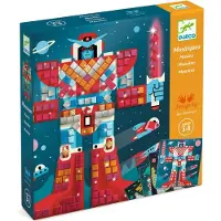 Djeco Kit créatif Mosaïques Space Battle 4 tableaux