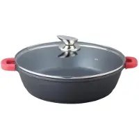 Bavary Poêle à braiser antiadhésive aluminium céramique Ø 28 cm noire