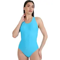 4F Femmes, Maillot de bain, Damen Badeanzug, Bleu, Turquoise, (XXL)