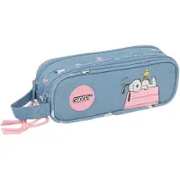 Safta Peanuts Snoopy double trousse à crayons
