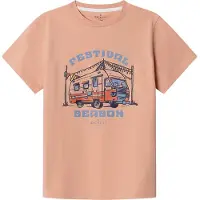 Hackett Festival Camper Short Sleeve T-shirt Orange 13 Years Garçon