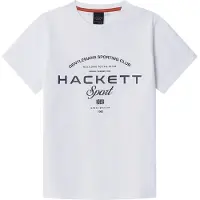Hackett Hs Game Short Sleeve T-shirt Blanc 11 Years Garçon