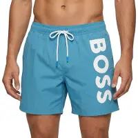 BOSS pour homme. 50514502 Maillot de bain turquoise à séchage rapide (S), Beachwear, Polyester